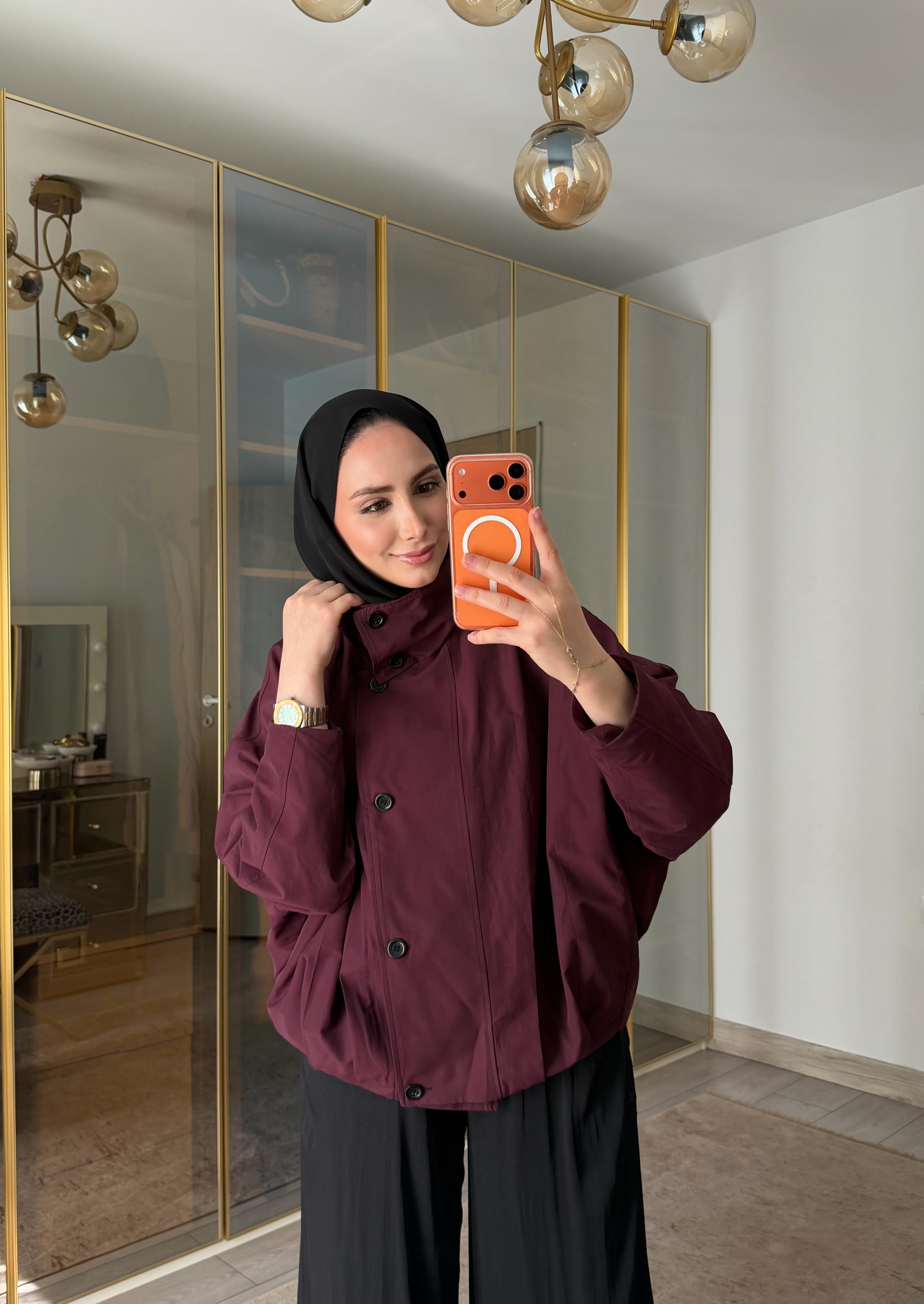 ZR MODEL BOMBER TRENÇ CEKET BORDO