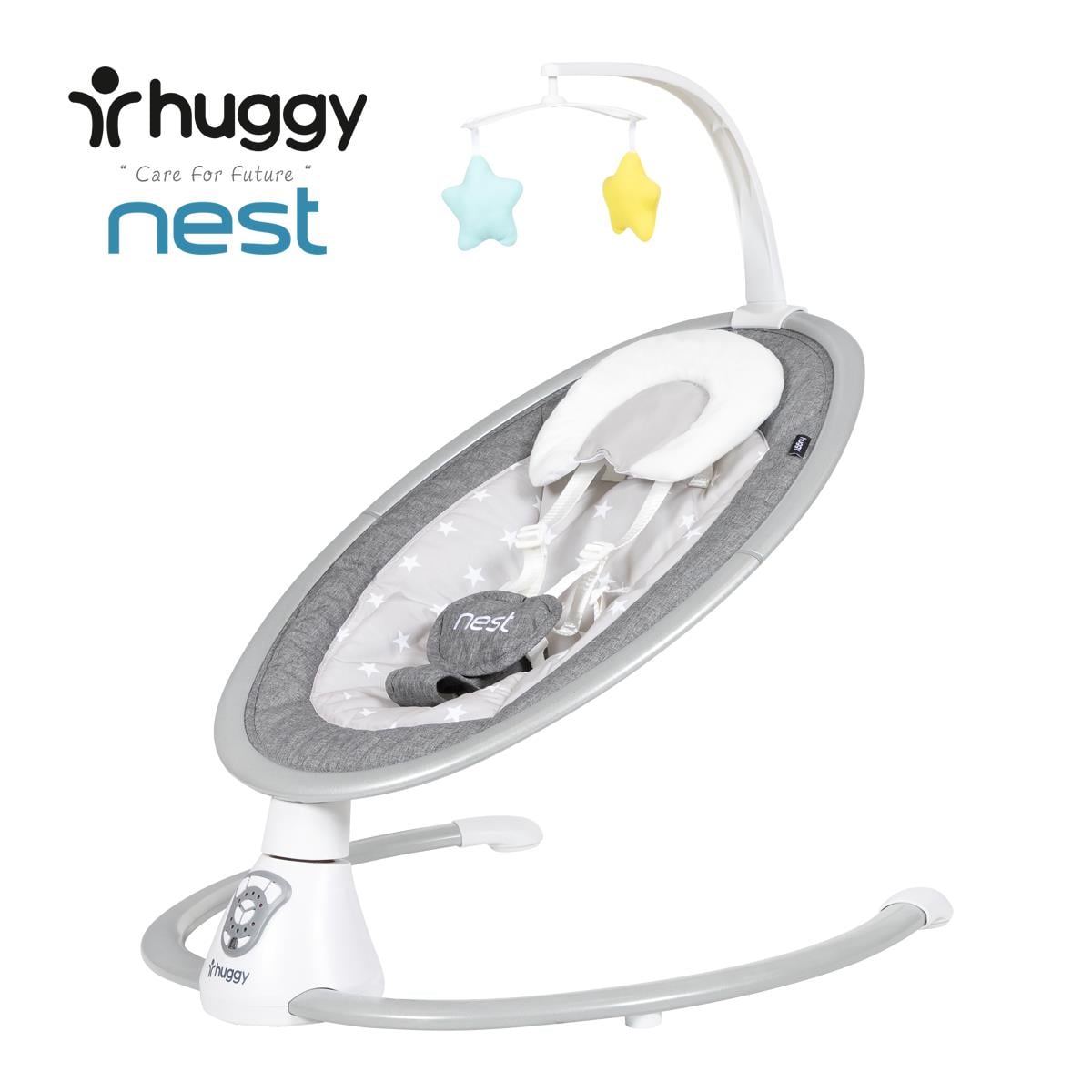 Huggy Nest Otomatik Sallanabilir Kumandalı Müzikli Elektrikli Anakucağı
