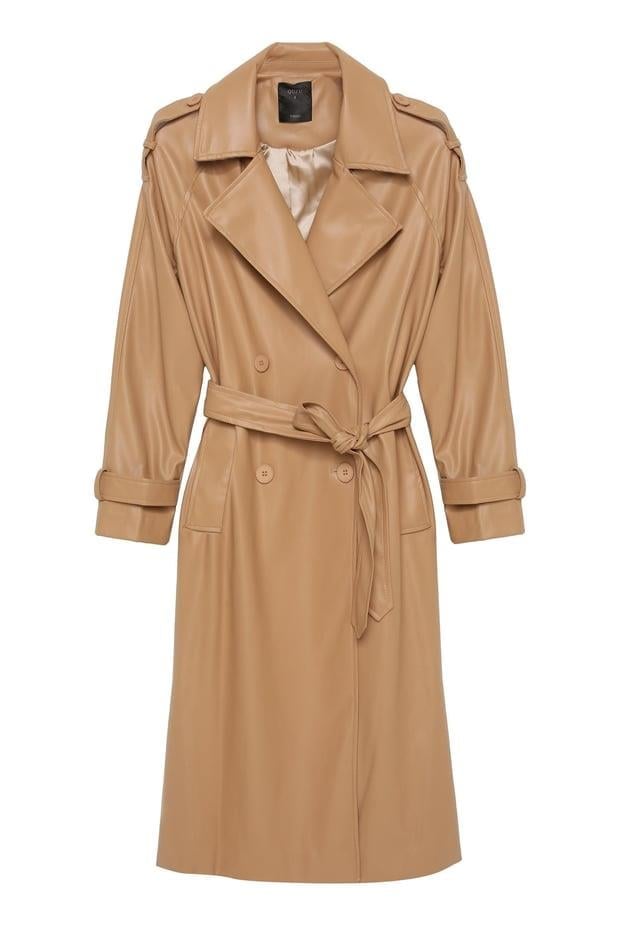 Deri Trençkot Camel