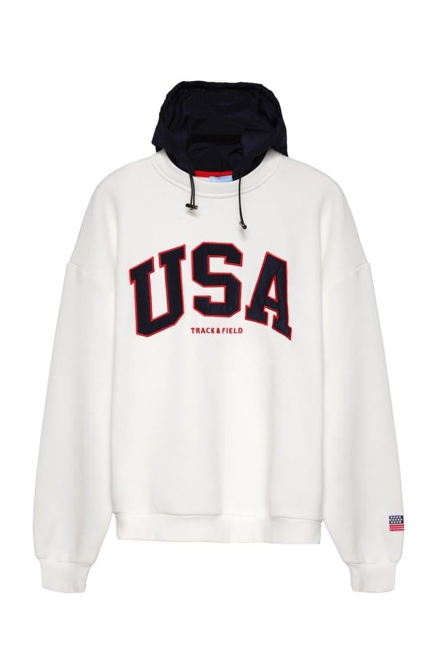 Nakış Detaylı Sweatshirt Ekru