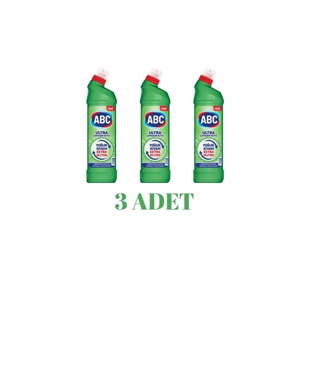 ABC Dağ Rüzgarı Ultra Çamaşır Suyu 750 Ml x 3 Adet