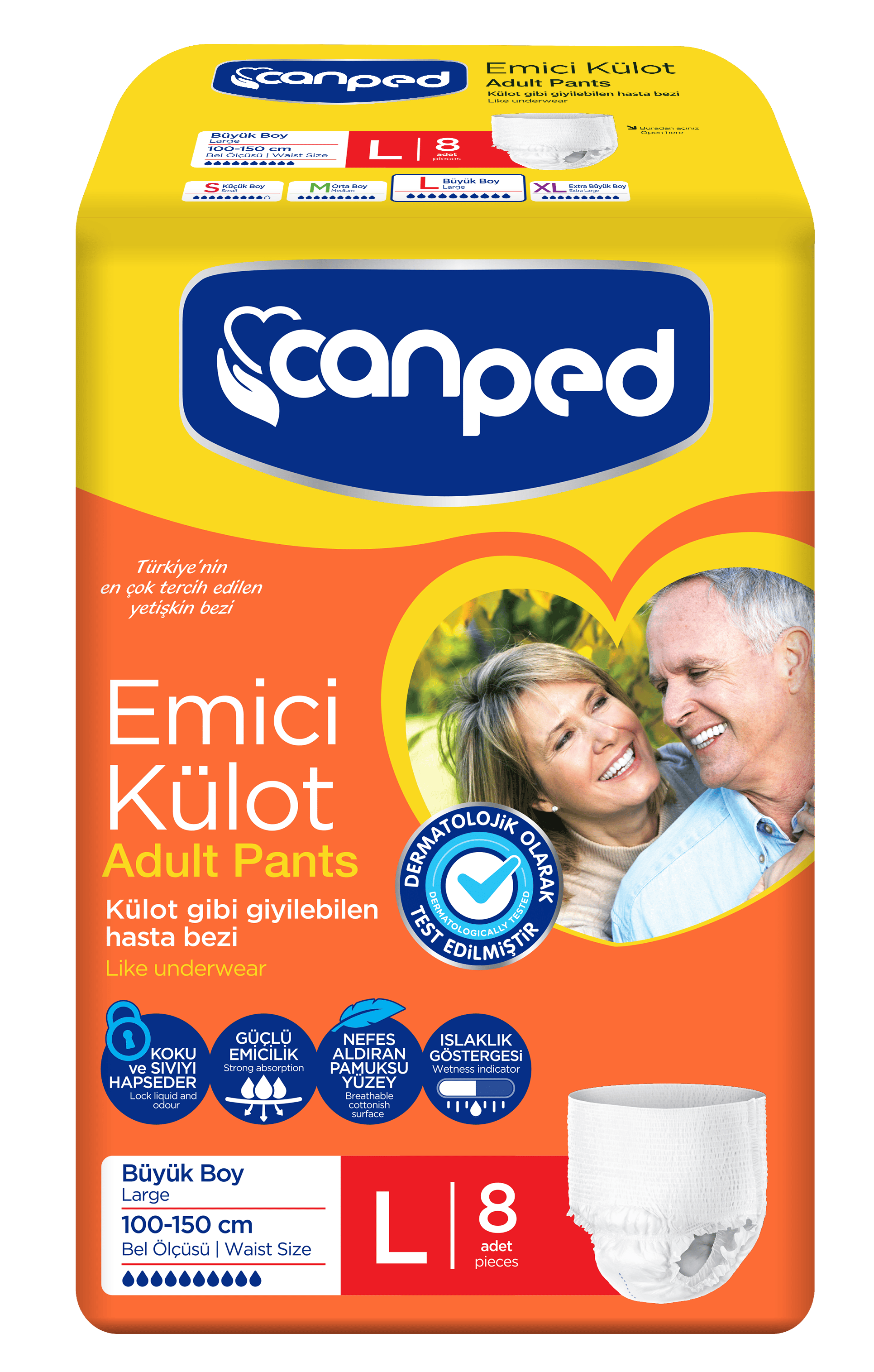 CANPED EMİCİ KİLOT BÜYÜK 8'Lİ