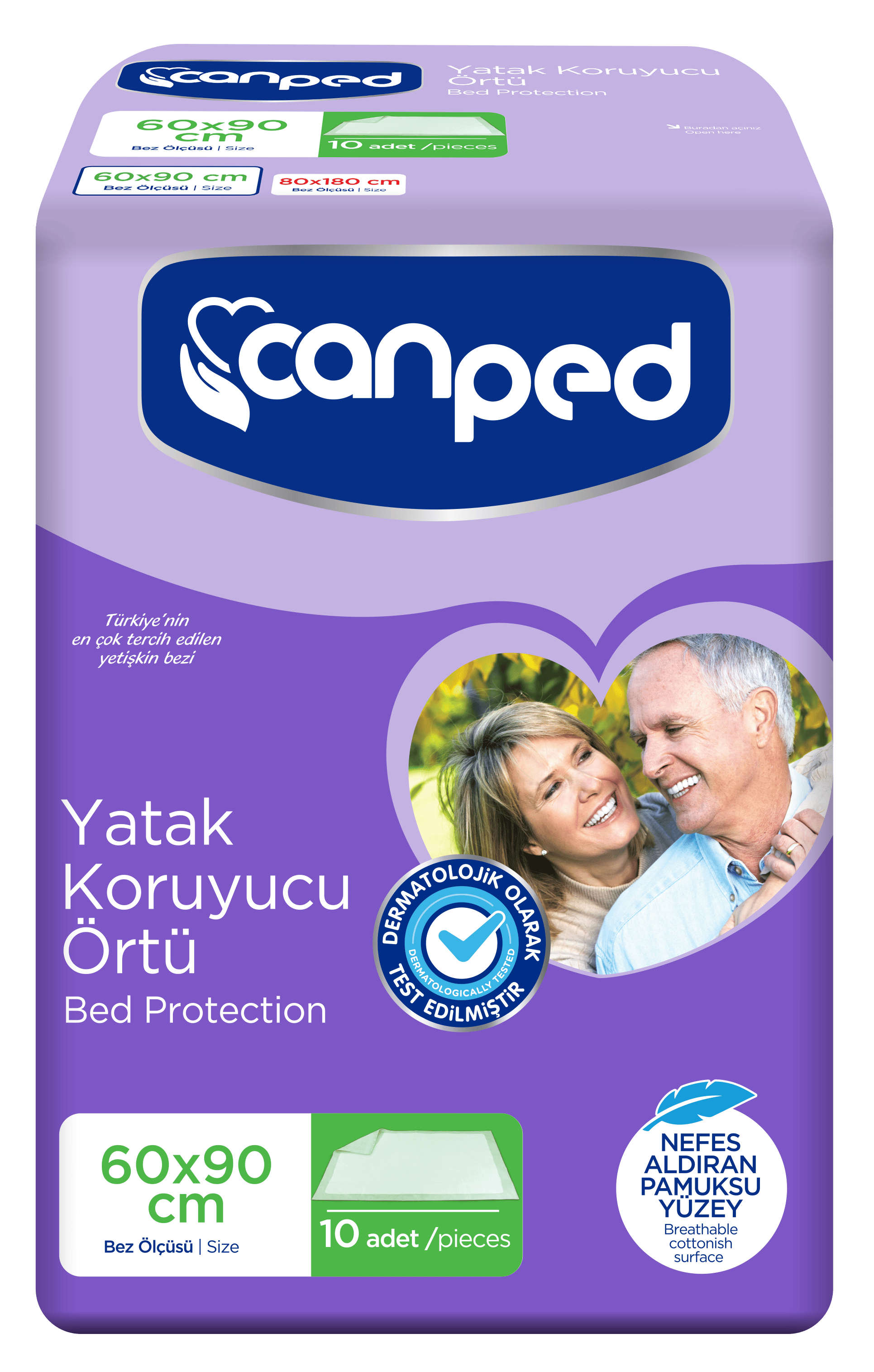 CANPED YATAK KORUYUCU ÖRTÜ 60*90 CM