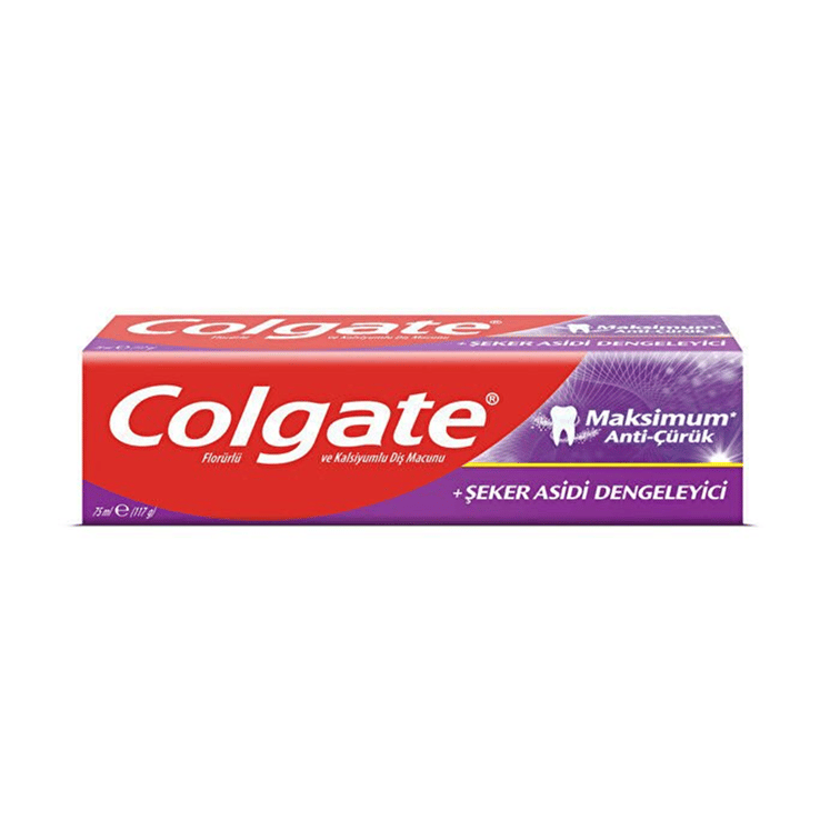 Colgate Şeker Asidi  Dengeleyici - Colgatediş  Macunu Maks Anti-Çürük  75ml