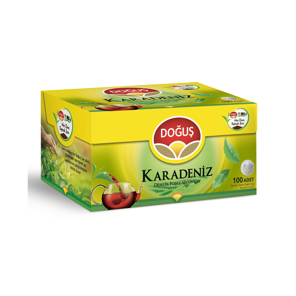 DOĞUŞ KARADENİZ DEMLİK POŞET ÇAY BERGAMOT AROMALI 100'LÜ