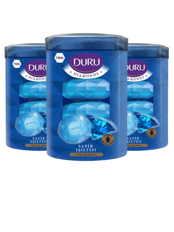 Duru Diamonds Serisi Blue Katı Sabun 4x90 Gr 3 Adet