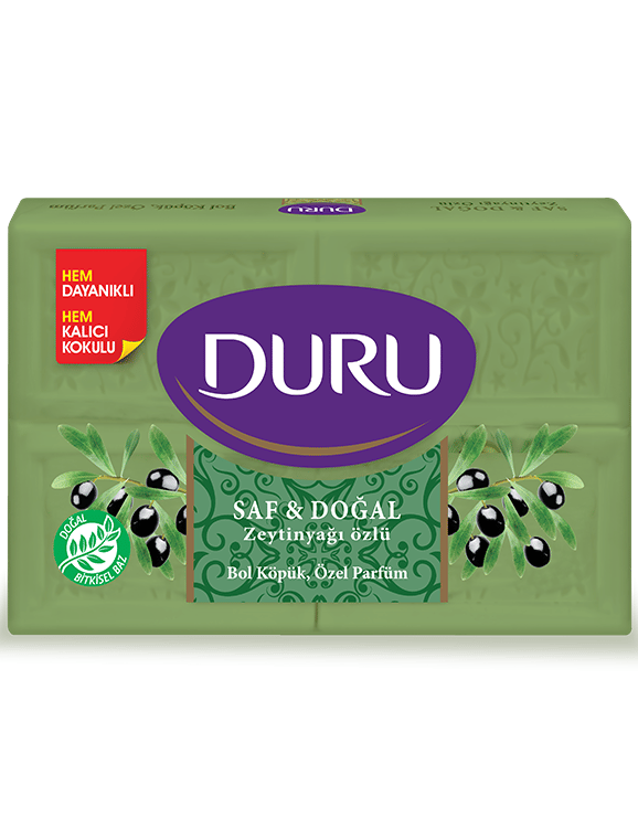 Duru Natural Olive Zeytinyağlı 4 Adet Banyo Sabunu 600 gr