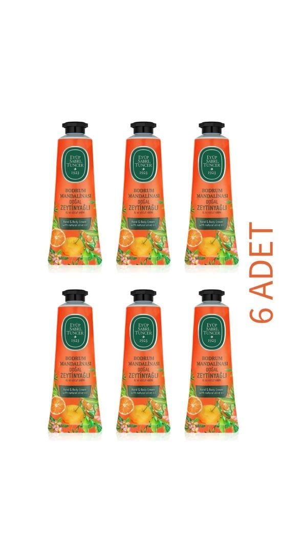 Eyüp Sabri Tuncer Bodrum Mandalinası Kokulu El ve Vücut Kremi - 50 ml 6'Lı Set