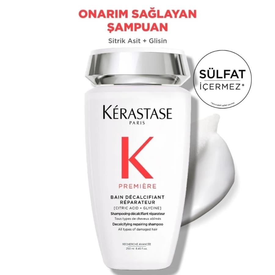 Kerastase Premiere Bain Decalcifiant Reparateur Yıpranmış Saçlar için Onarım Sağlayan Şampuan 250ml