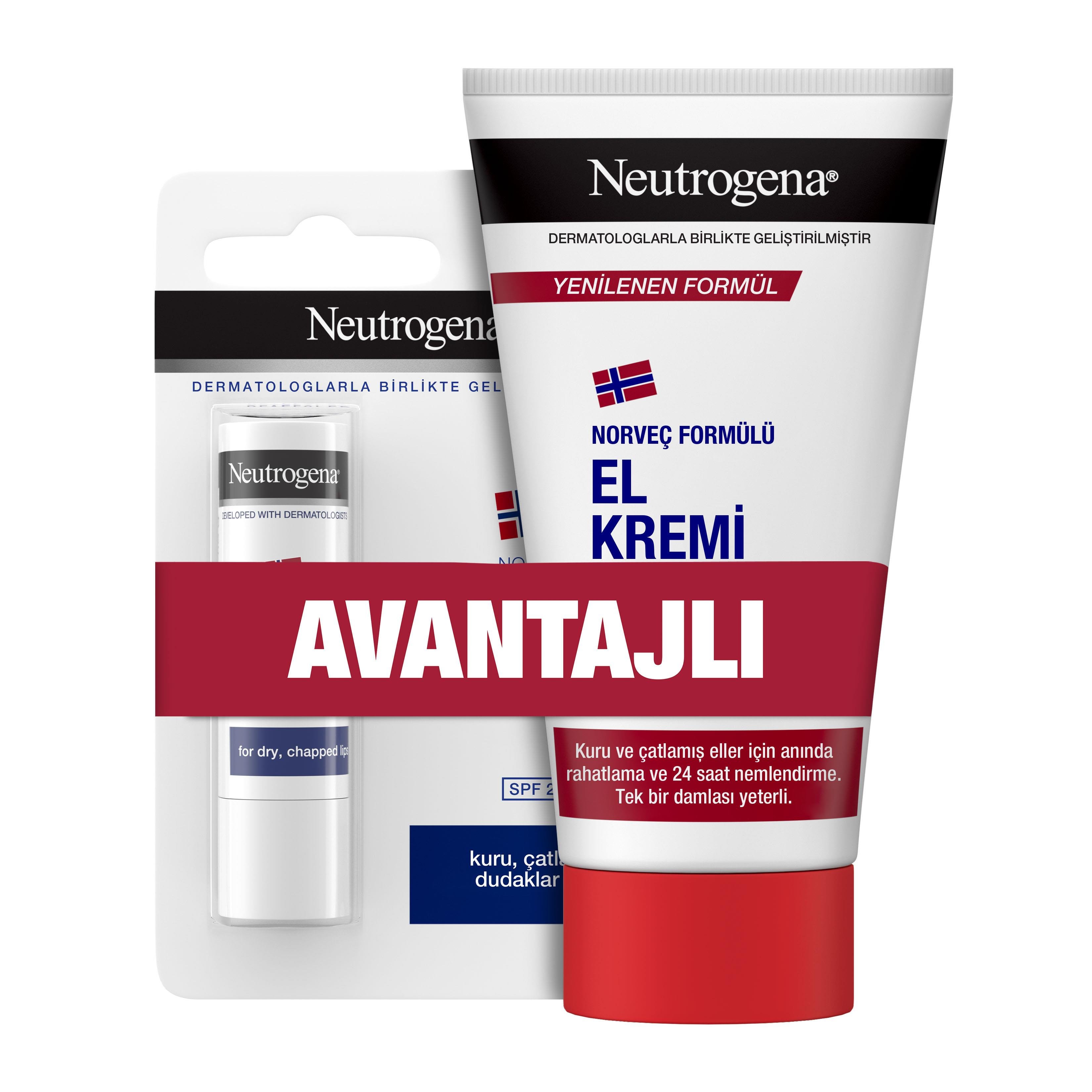 NEUTROGENA NT EL KREMİ PARFÜMSÜZ 75 ML+LİP HEDİYELİ