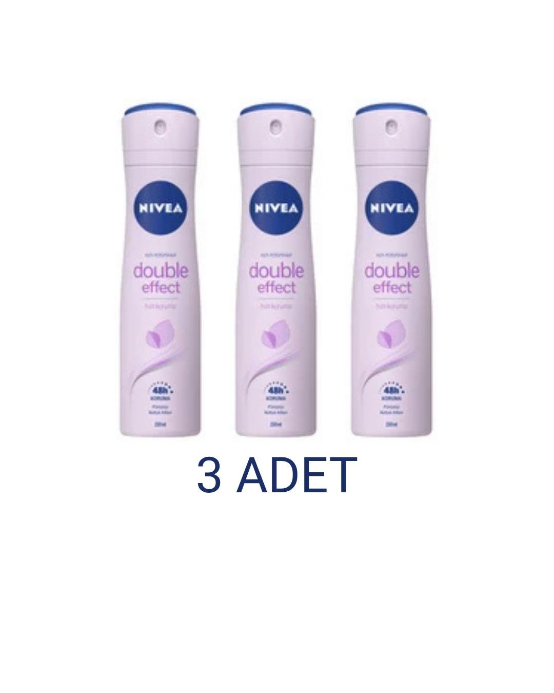 Nivea Double Effect Kadın Sprey Deodorant 150 Ml x 3 Adet