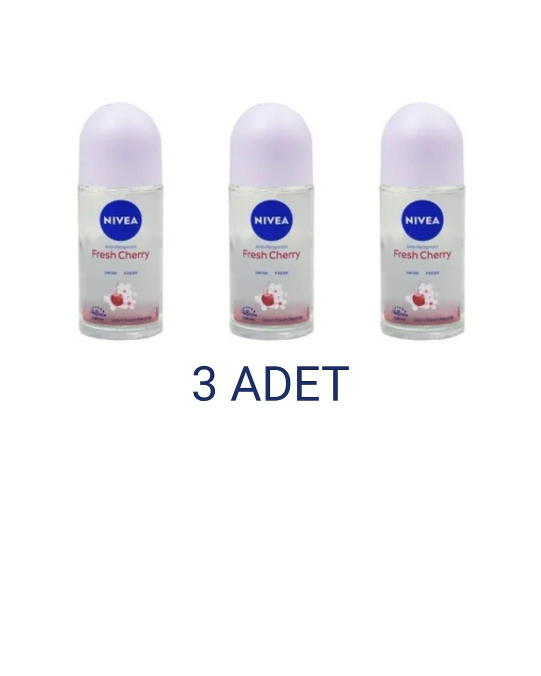 Nivea Fresh Cherry Kadın Roll On Deodorant 50 Ml x 3 Adet