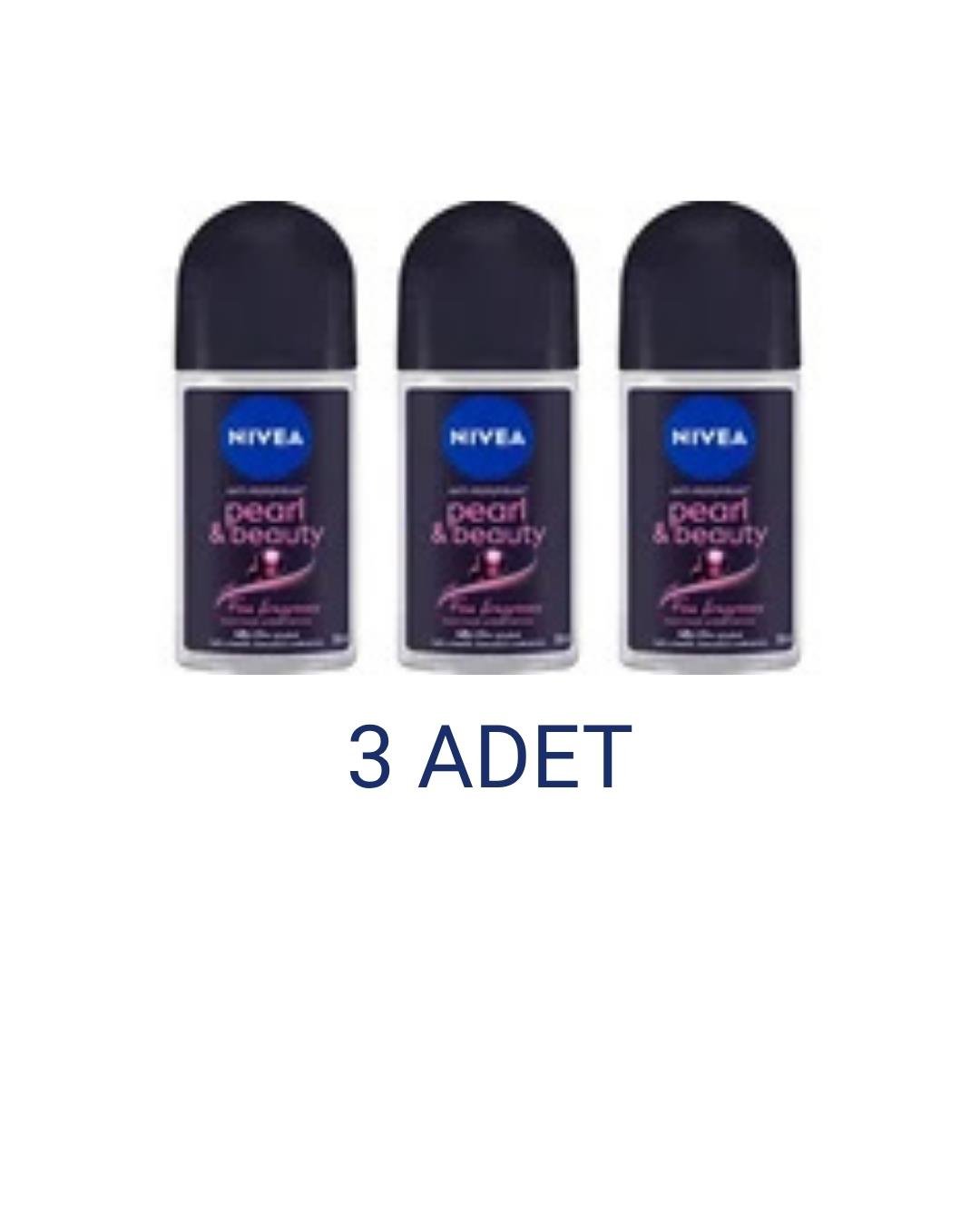 Nivea Pearl & Beauty Fıne Fragrance Kadın Rollon Deodorant 50 Ml x 3 Adet