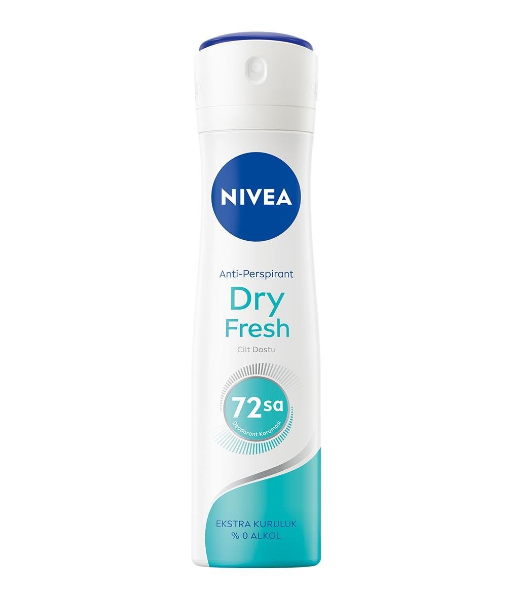 NIVEA Women - Kadın Deodorant - DRY Fresh Natural Kadın Sprey Deodorant 150 ML - Günlük Kullanım 48 Saate Kadar Süren Ferah Kalıcı Anti - Perspirant Etki