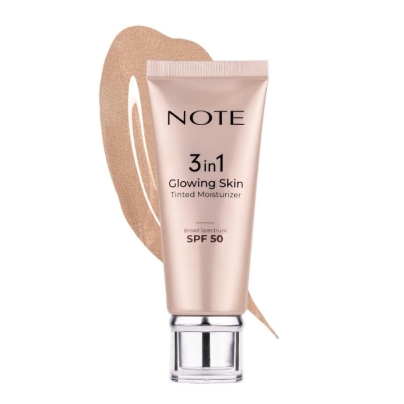 Note 3 in 1 Glowing Skin Tinted Moisturizer 50 SPF+ Işıltılı Aydınlatıcı Krem 30ml