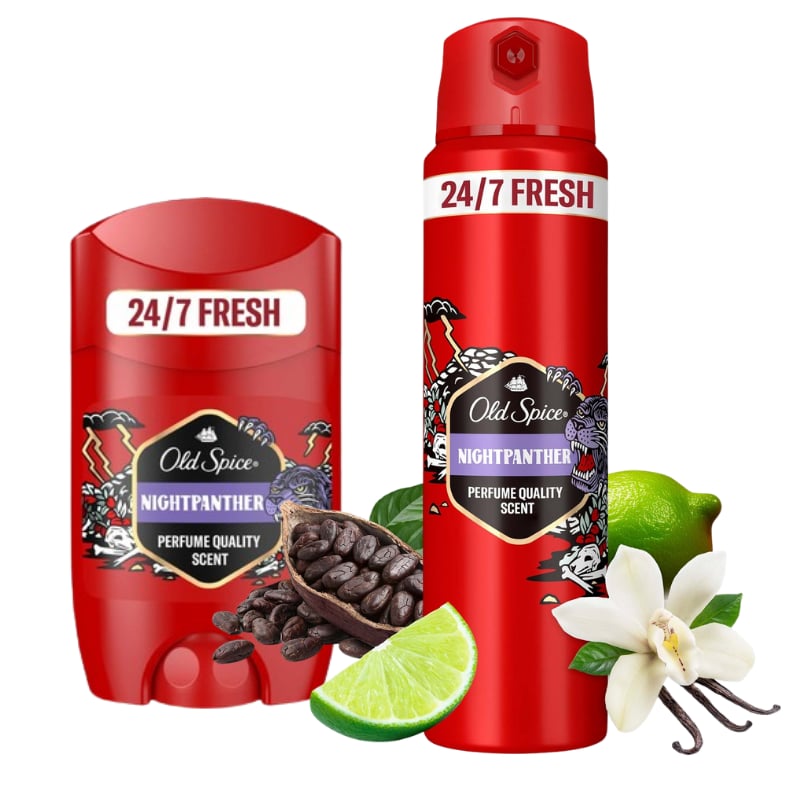 Old Spice Nightpanter Sprey Deodorant+Stick