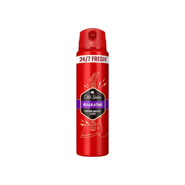 Old Spice Rockstar Erkek Deodorant Vücut Spreyi 24/7 Fresh 150 Ml