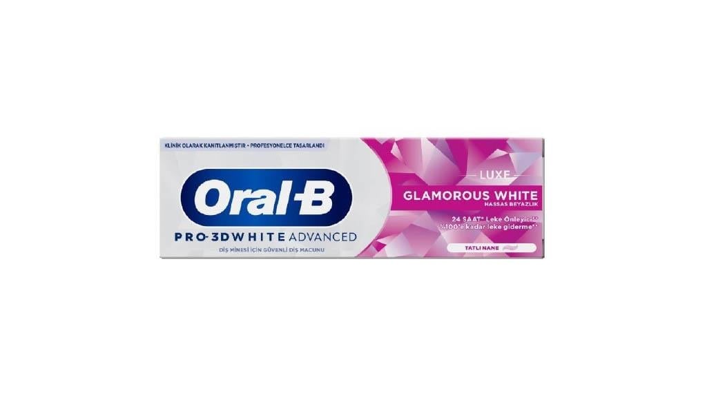 Oral B 75ml 3dw Luxe Glamorous White Diş Macunu