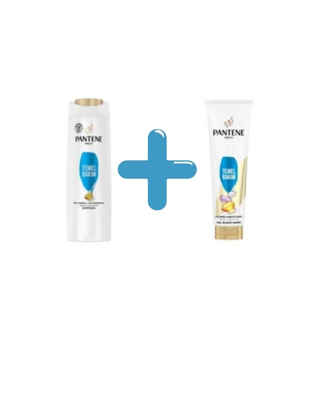 Pantene Temel Bakım Şampuanı 1/1 350 Ml + Pantene Temel Bakım Saç Kremi 275 Ml