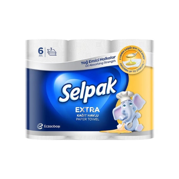 Selpak Extra Havlu Yağ Emici 6'lı