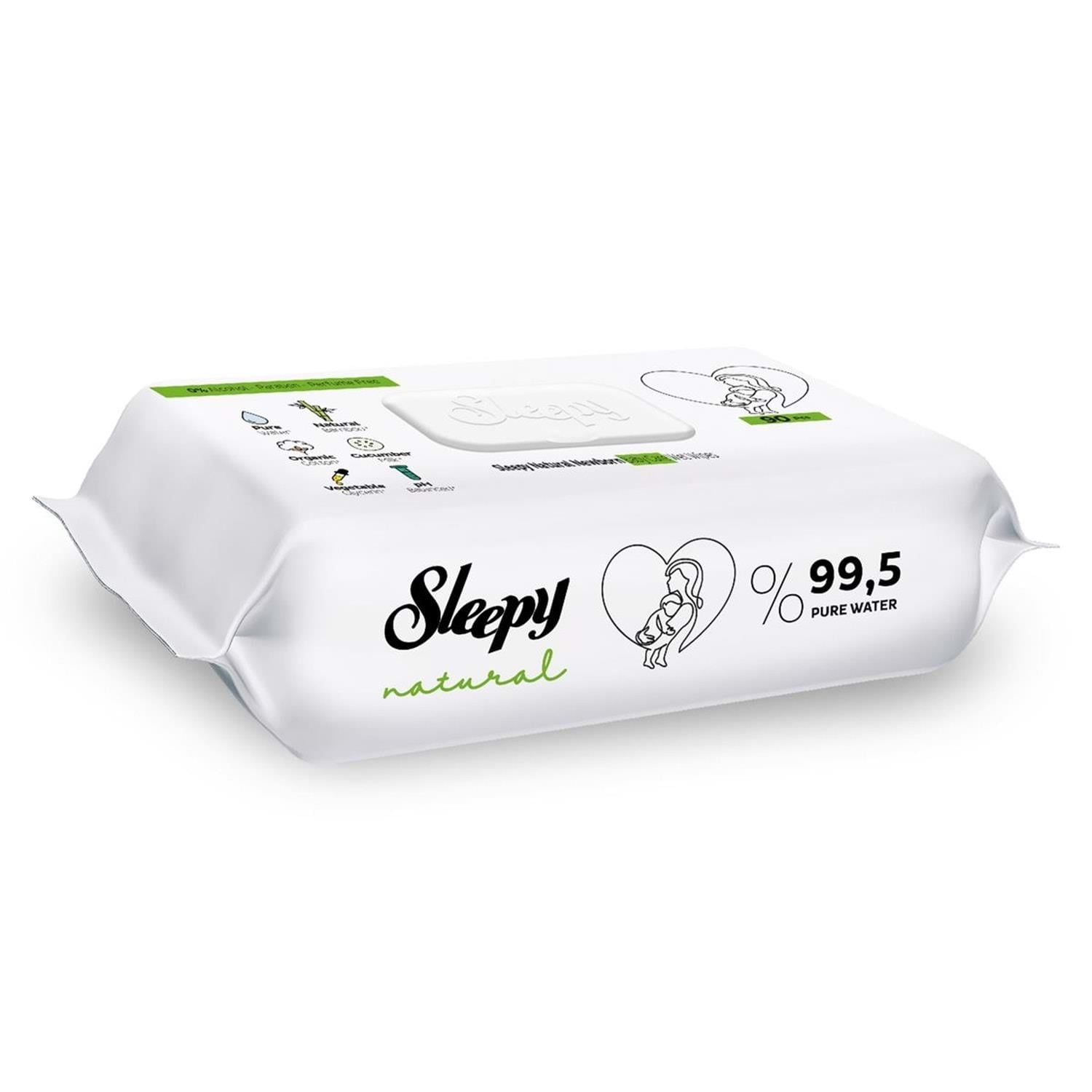 SLEEPY NATURAL ISLAK MENDİL 90'lı
