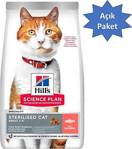 Hills Sterilised Salmon Kısır Kedi Maması AÇIK 1 Kg