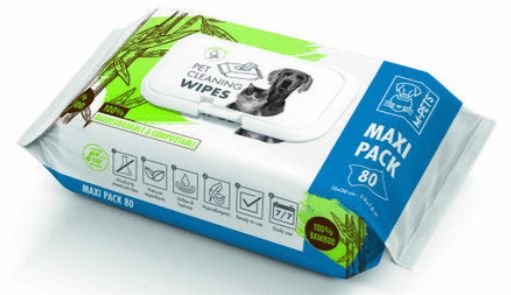 M-Pets Bamboo Kedi ve Köpekler için Temizlik  Mendili 80 Adet