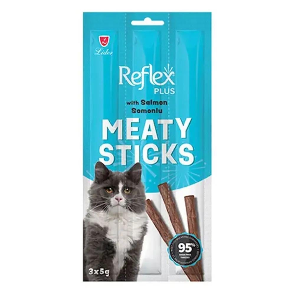 Reflex Plus Meaty Sticks Somonlu Kedi Ödül Maması 3 x 5 g