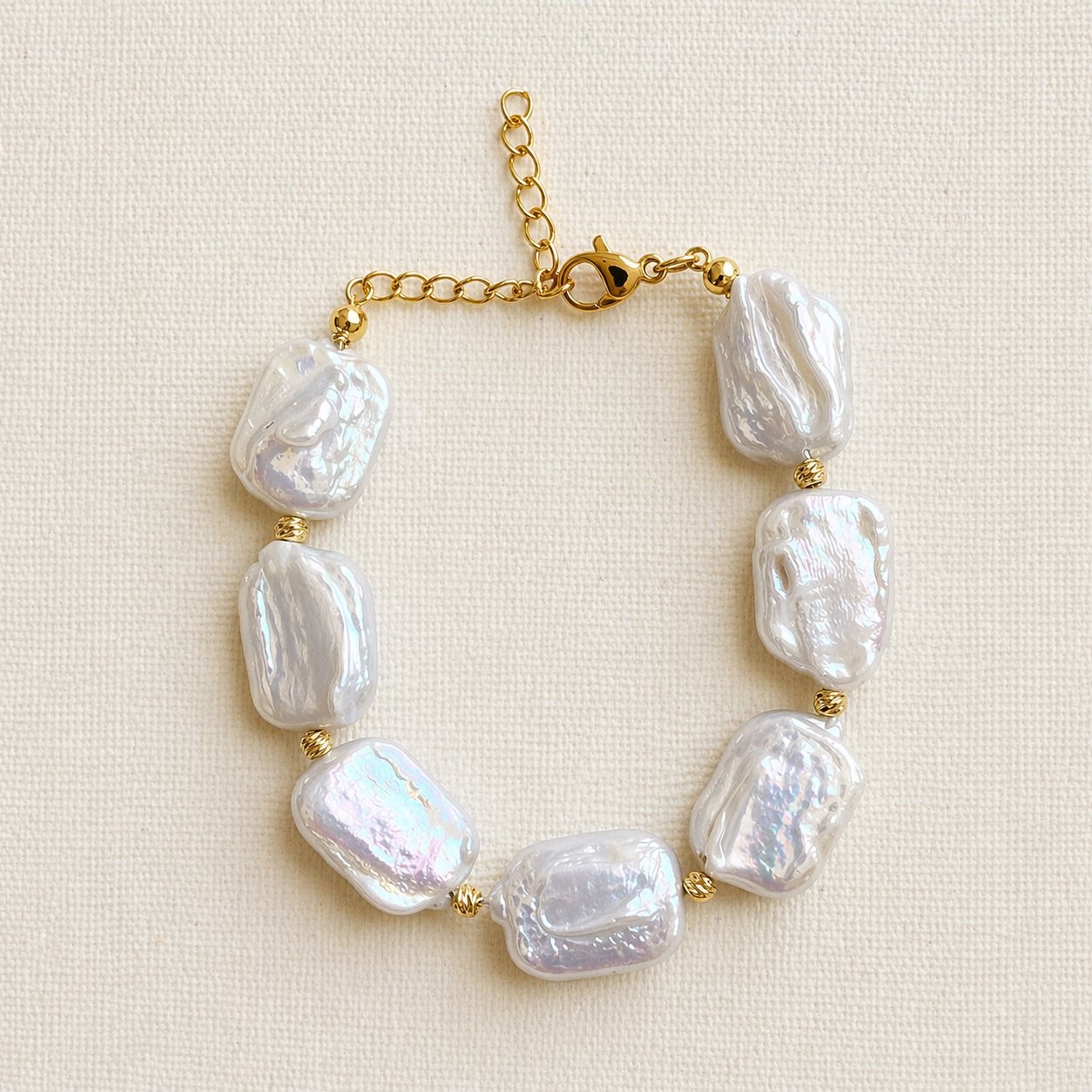 Hakiki İnci Bileklik – Kararma Yapmaz Altın Kaplama, Alerji Yapmaz, El Yapımı Doğal İnci Tasarım, Zarif ve Şık Takı ARY015