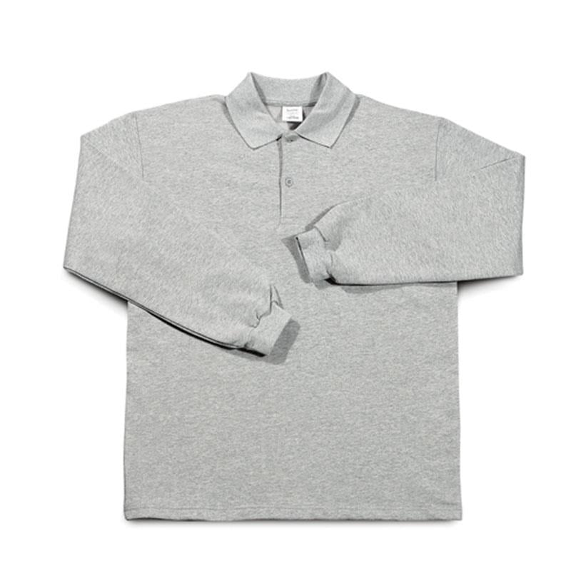 İş Sweatshirt Polo Yaka Gri
