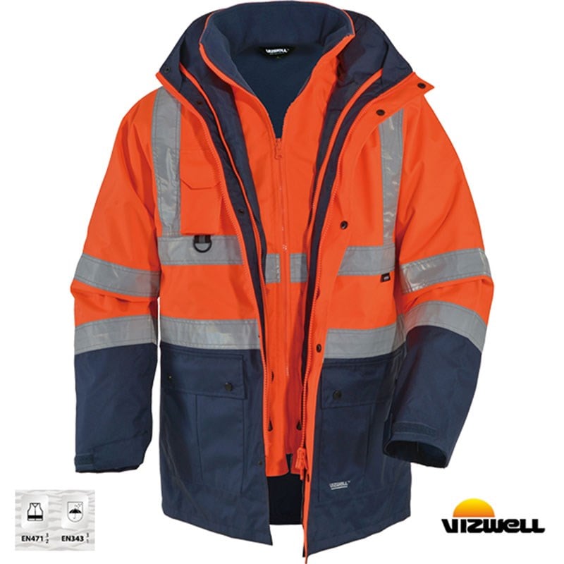 Vizwell Mont 5+1 Parka Turuncu