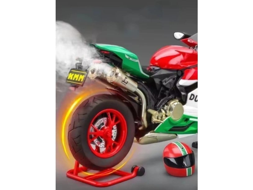 Ducati 1299 Panigale R Tasarımlı 1:9 Işıklı ve Sesli Diecast Model Motosiklet