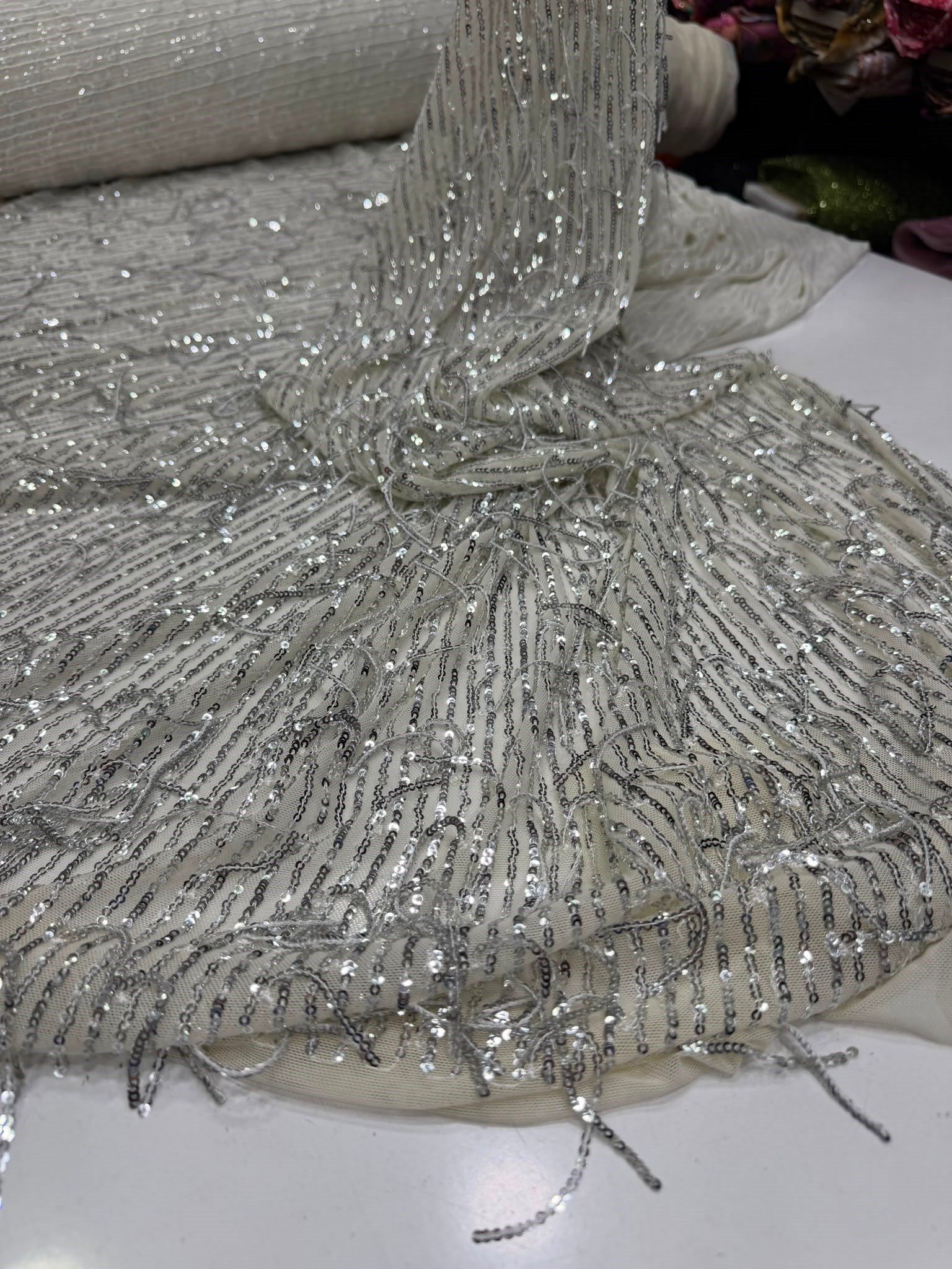 Gri zara payet