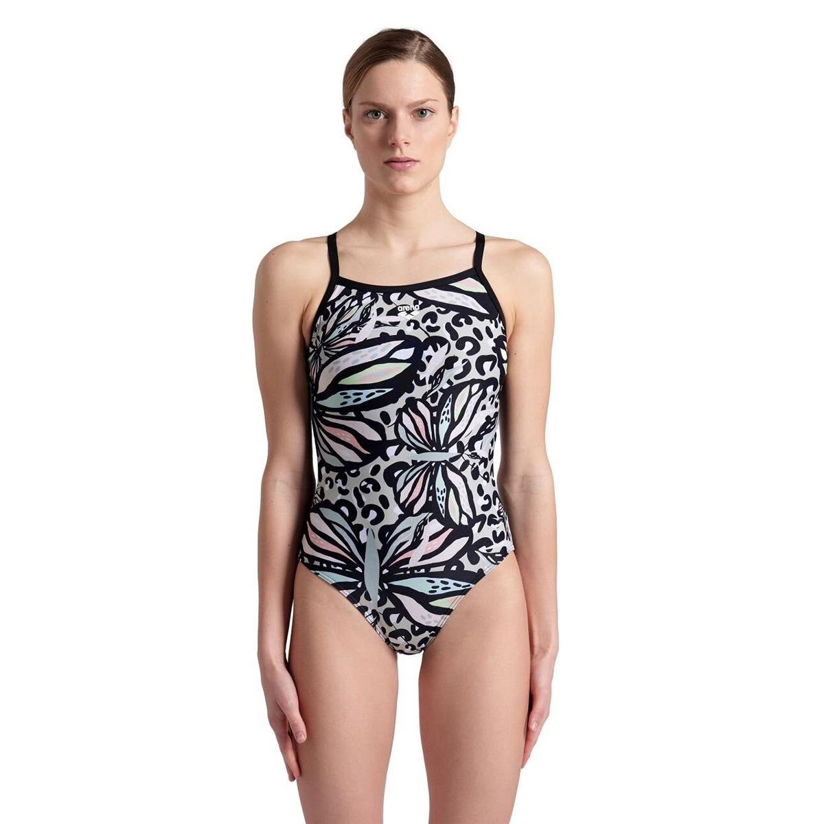 Arena Butterflies Swimsuit Light Kadın Yüzücü Mayosu - 007220550