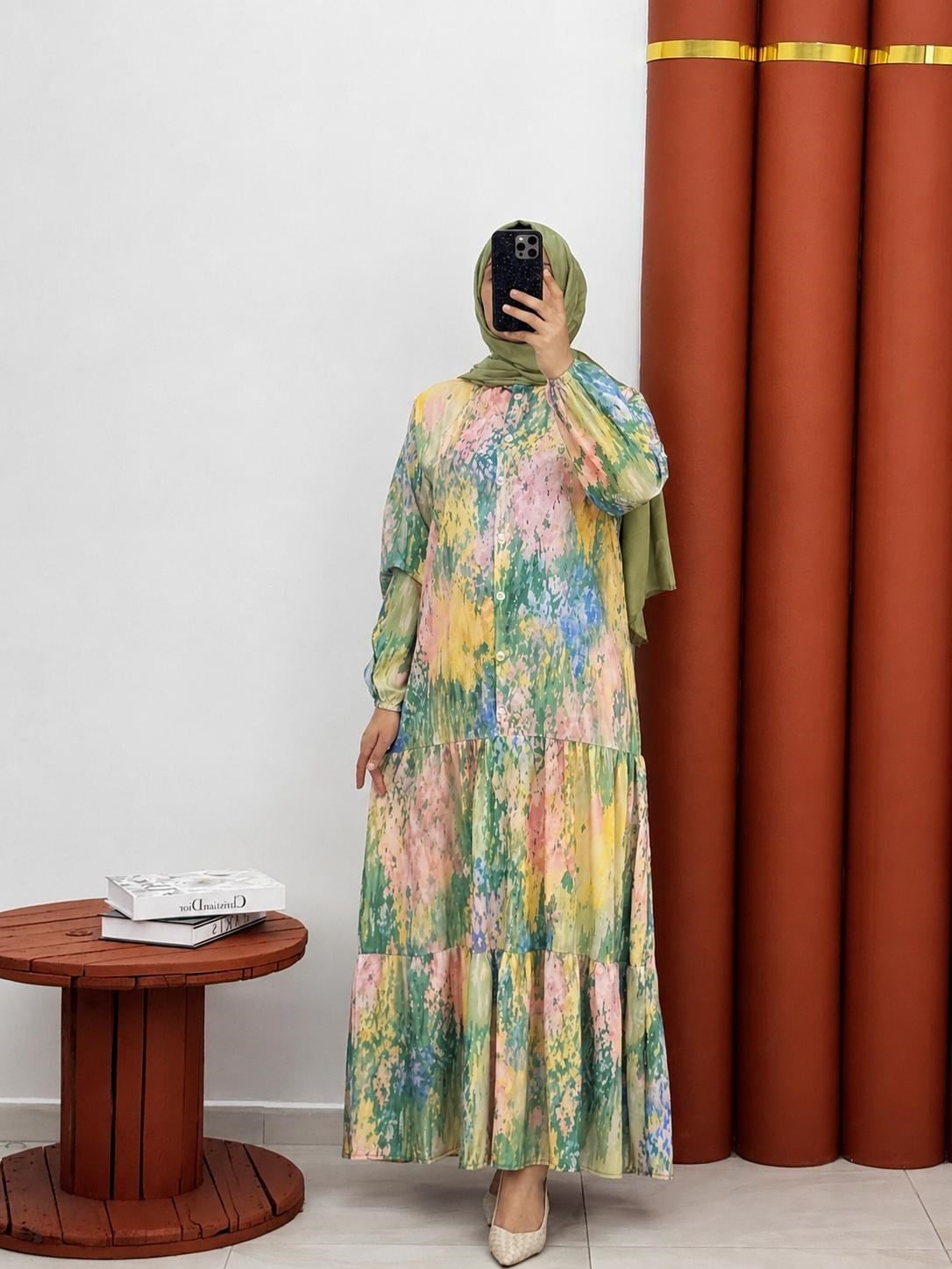 9186 Alaçatı JESSİCA kumaş yeşil