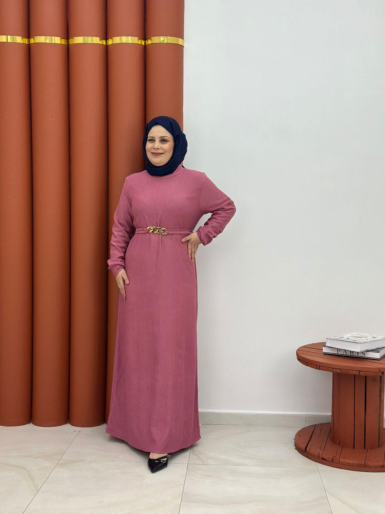 3848 karin seyyar kemerli toz pembe