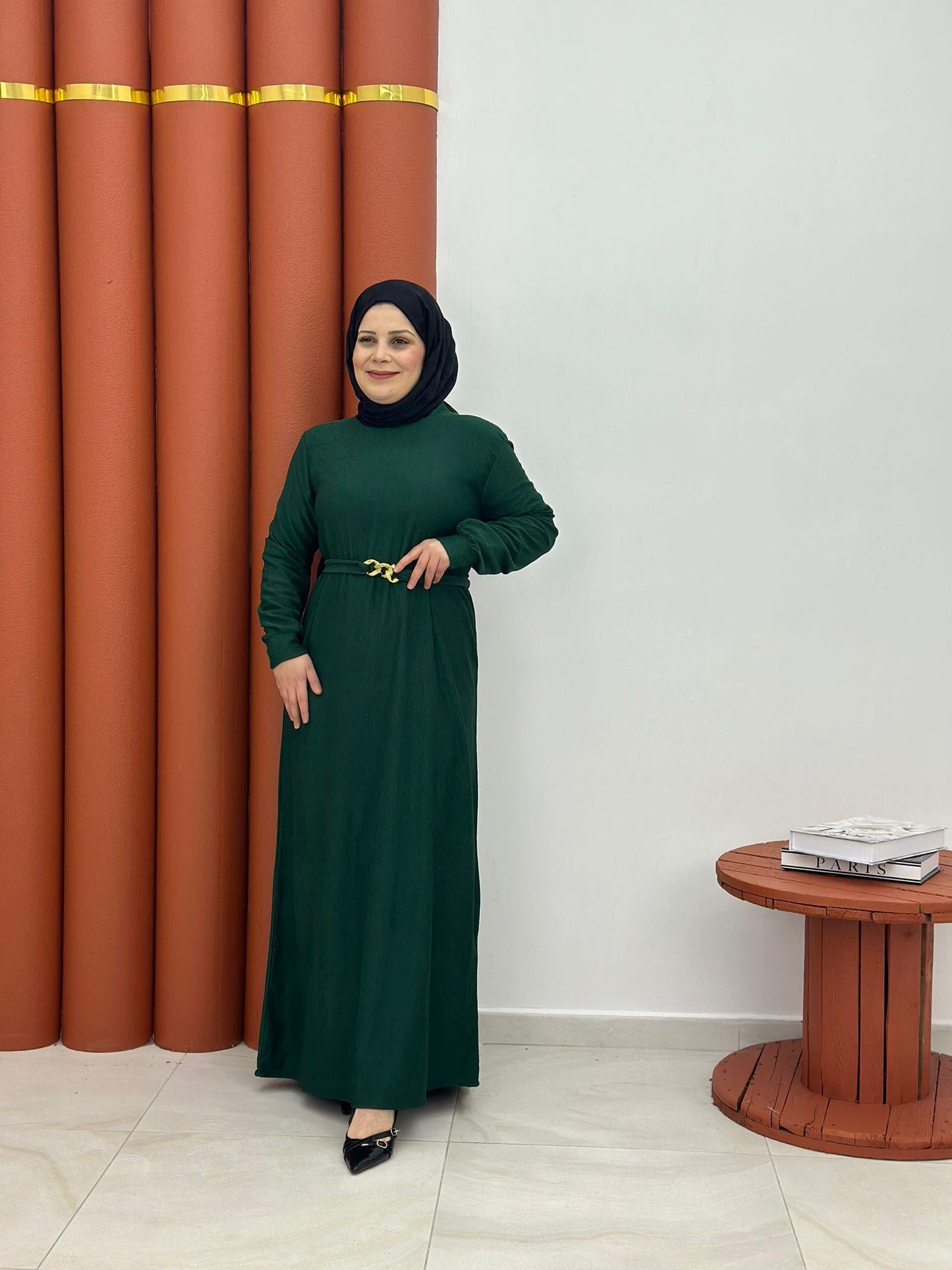 3848 karin seyyar kemerli petrol yeşil