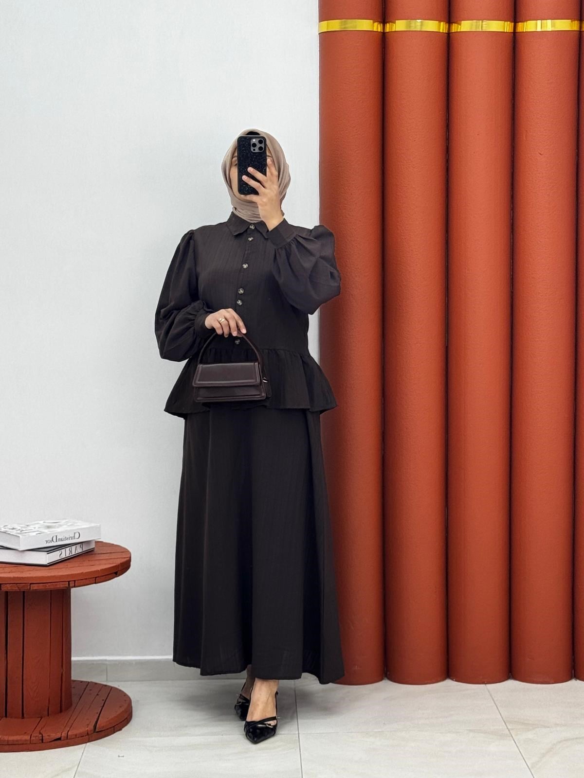 5641 Kırinkıl ikili takım kahverengi