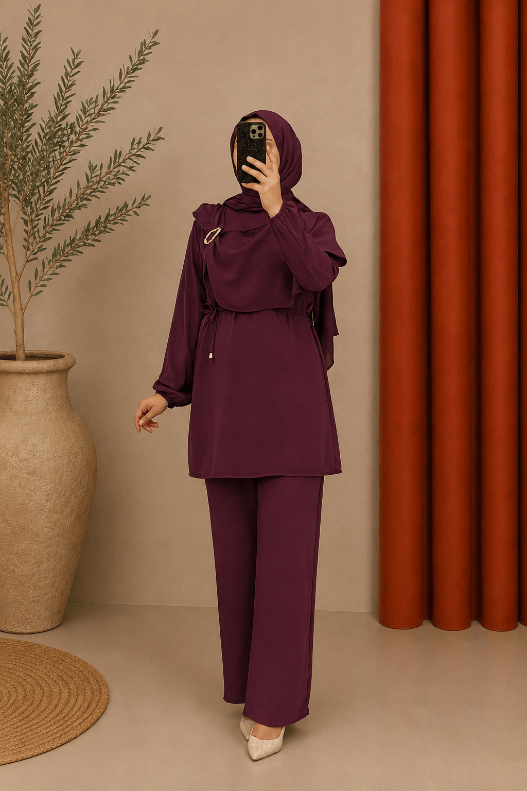 4678 airobin ikili takım bordo