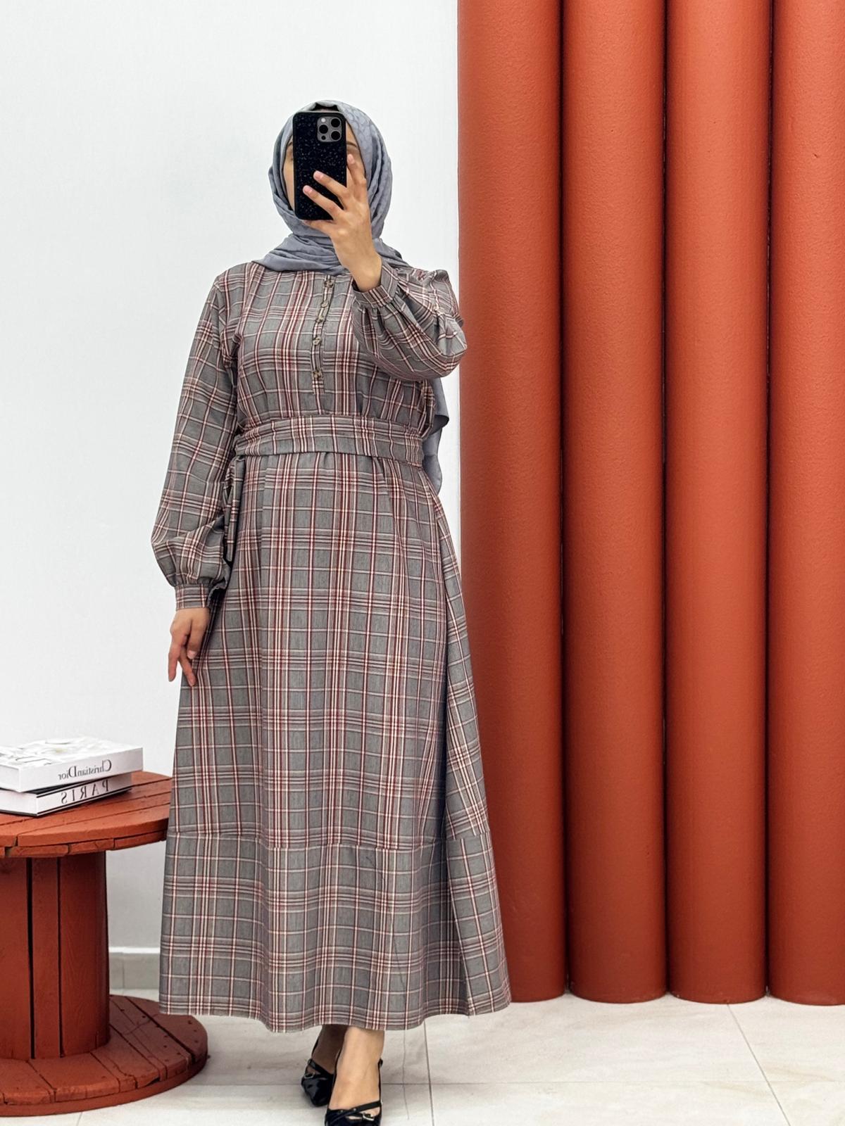 4754 Ekose zincir desen gri