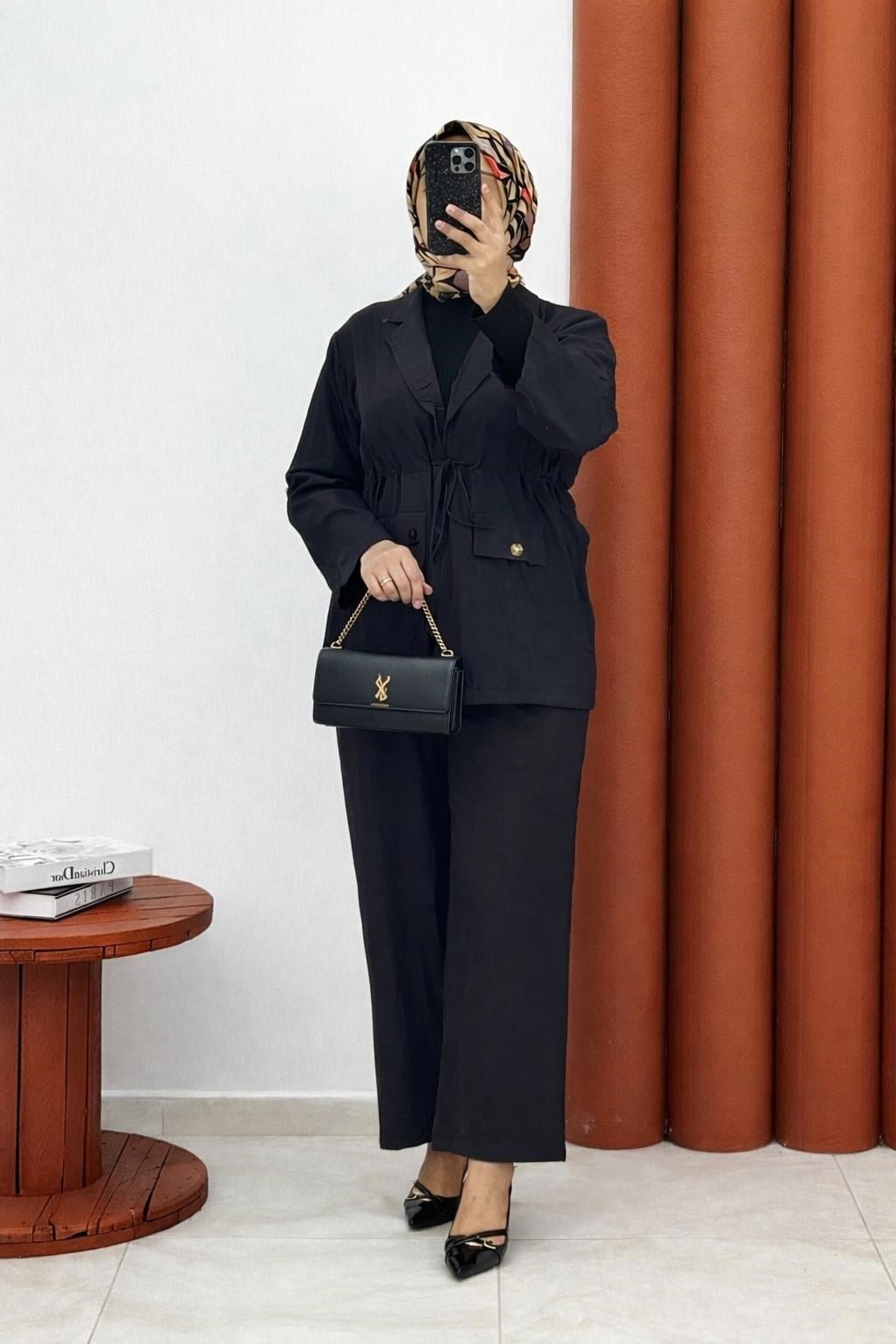 1625 Tansel ikili takım siyah