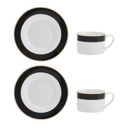  Luxe Deco 2li 200ml Çay Fincanı ve Tabağı Seti