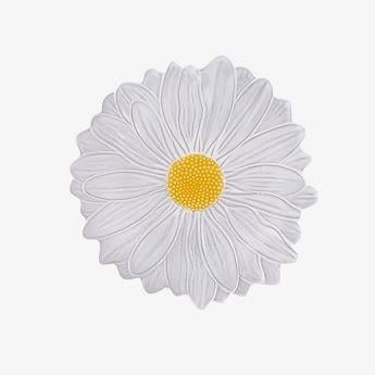 Beyaz Seramik Kahvaltı Tabağı 23 Cm Maria Flor 