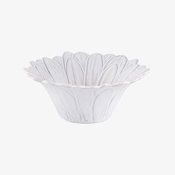 Beyaz Seramik Servis Kasesi 15,5 Cm Maria Flor 
