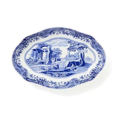 BLUE ITALIAN OVAL SERVİS 22 CM