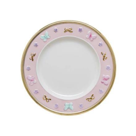 BUTTERFLY BREAD PLATE / 17 CM PINK
