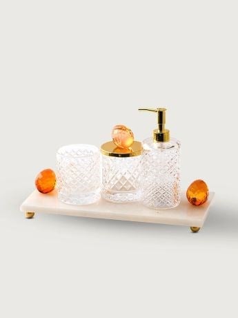 CAM BANYO SETİ TURUNCU