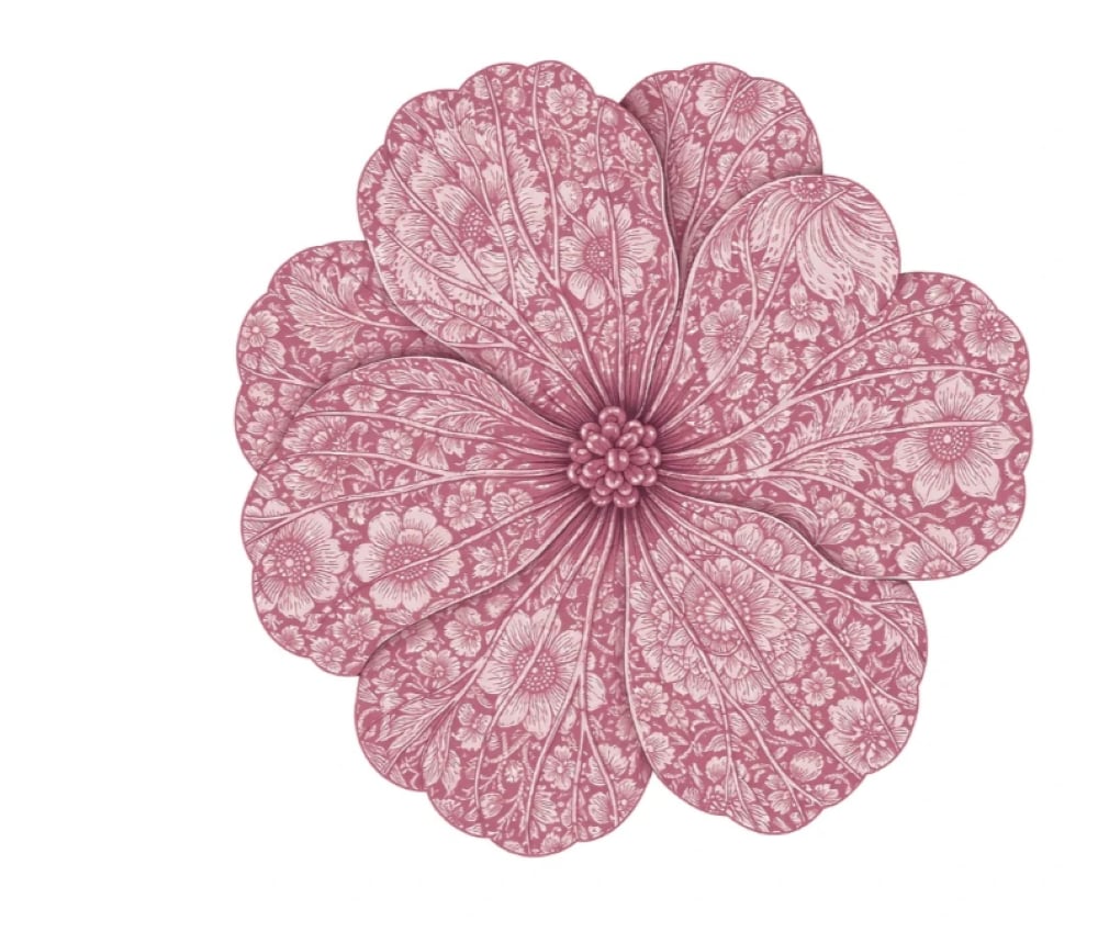 Dahlia Renkli Mix 4'lü Amerikan Servis Seti