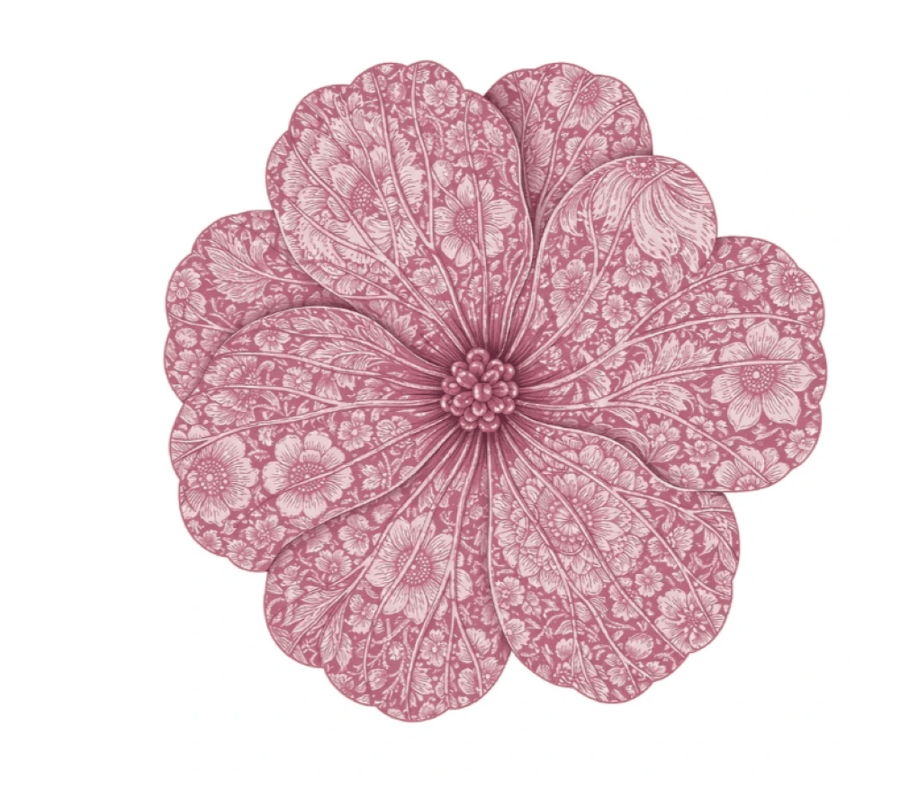 Dahlia Renkli Mix 4'lü Bardak MatıSeti