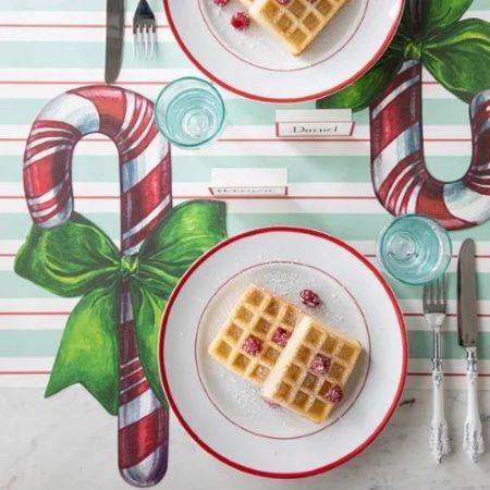 Die-cut Candy Cane Placemat - 12 Sheets